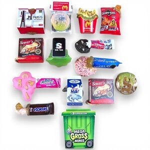 Zuru Mega Gross Minis Lot of 13 Raw Rat Milk Sik Tok Pickers McMaggots